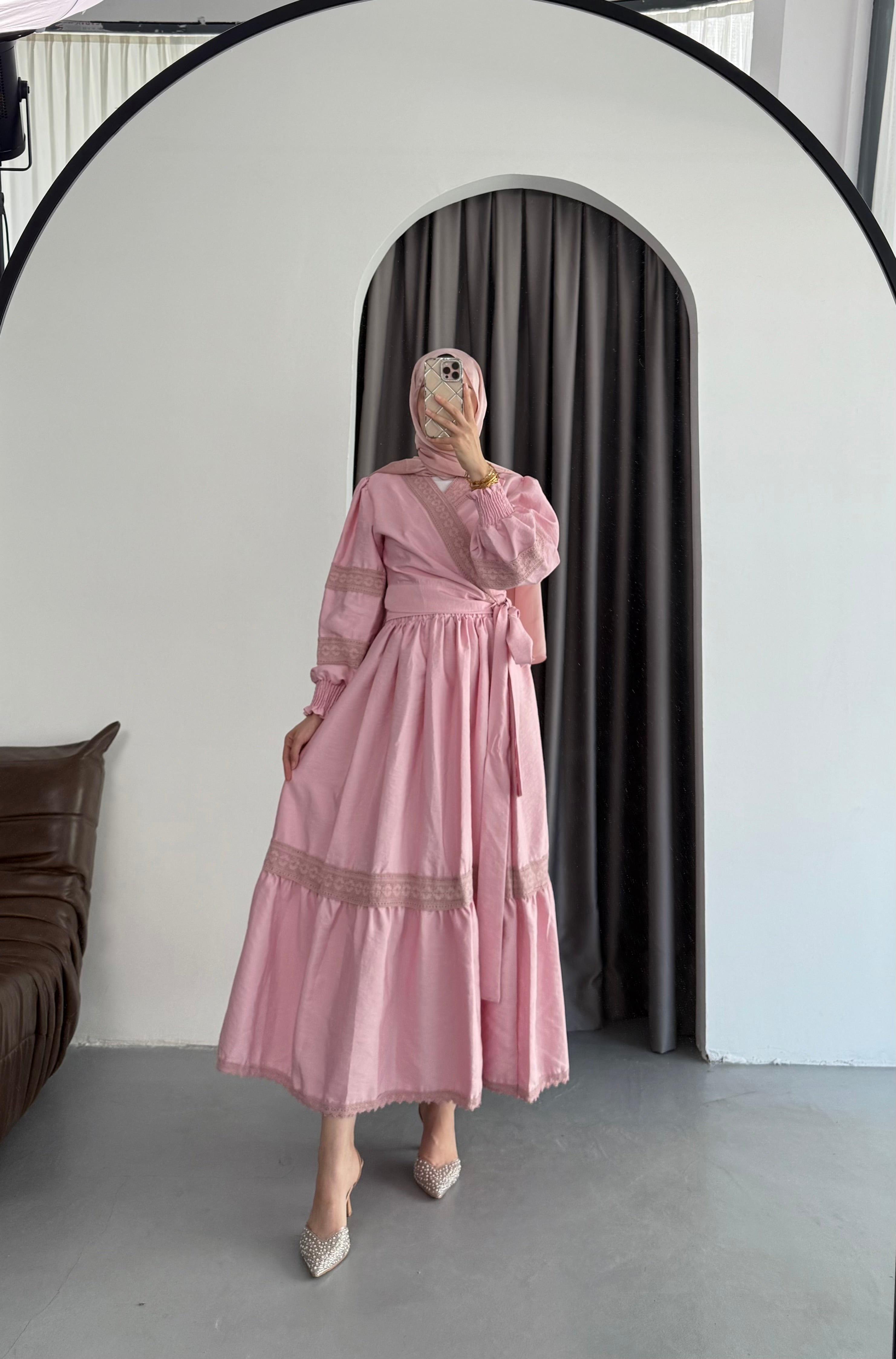 Rüya Etekli Takım-Pembe