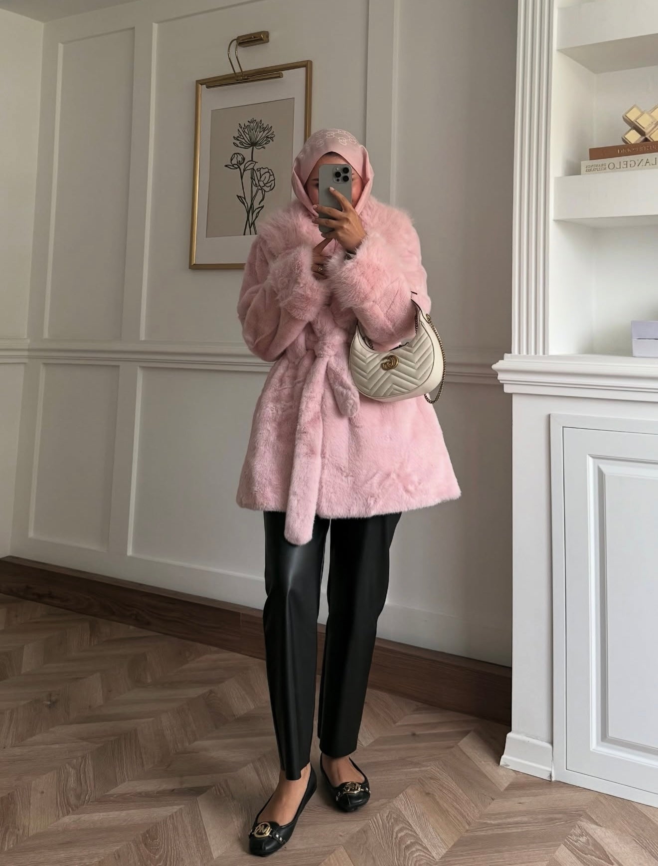 ORJİNAL ALPAKA KÜRK - Pembe