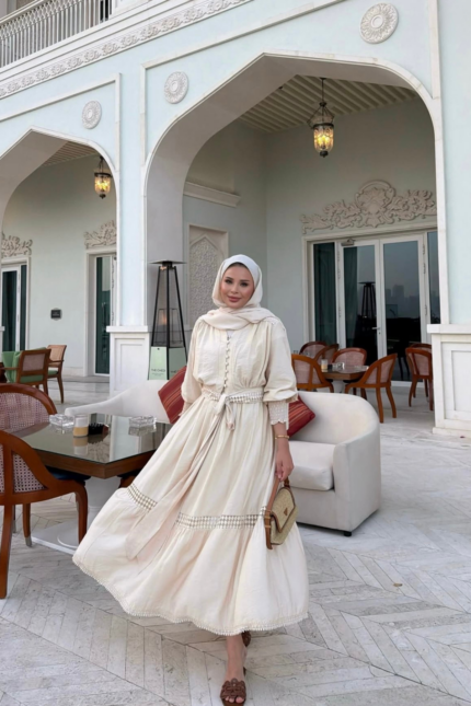 Rüya Etekli Takım-Bej