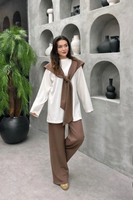 Flora Takım- Kahve