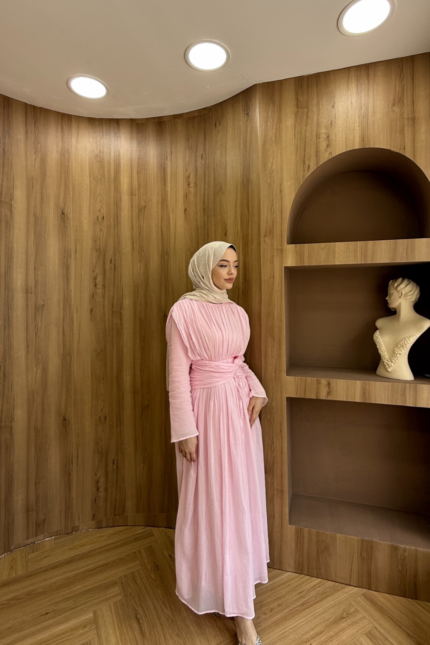 Piraye Elbise-Pembe