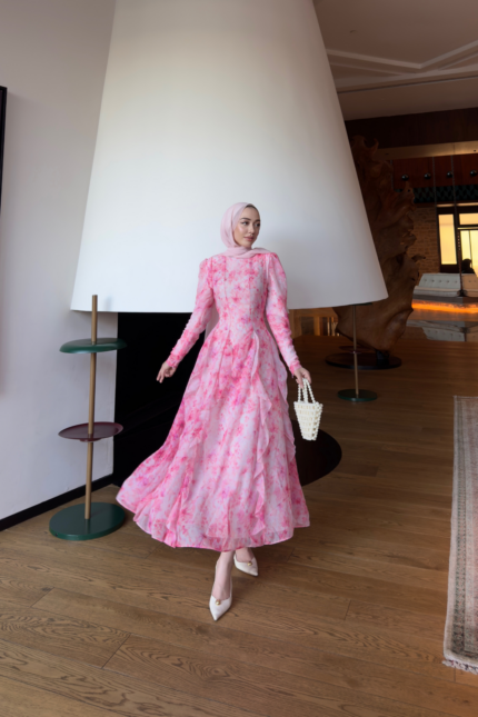 Flora Elbise- Pembe